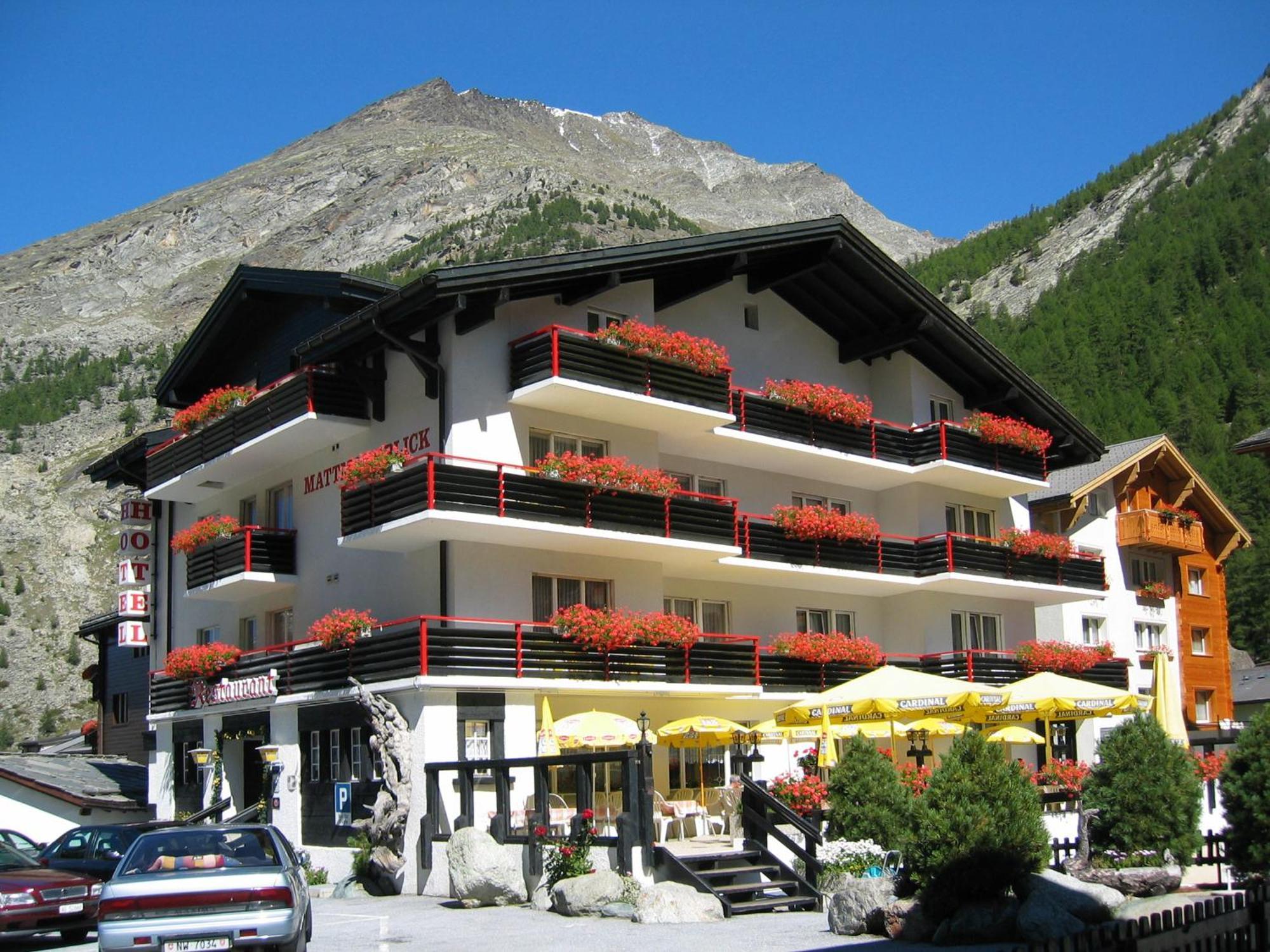 Hotel Restaurant Mattmarkblick Saas-Almagell Εξωτερικό φωτογραφία